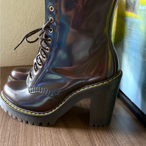 Dr. Martens Iridescent Black Lace-Up Boots - Picture 1 of 5
